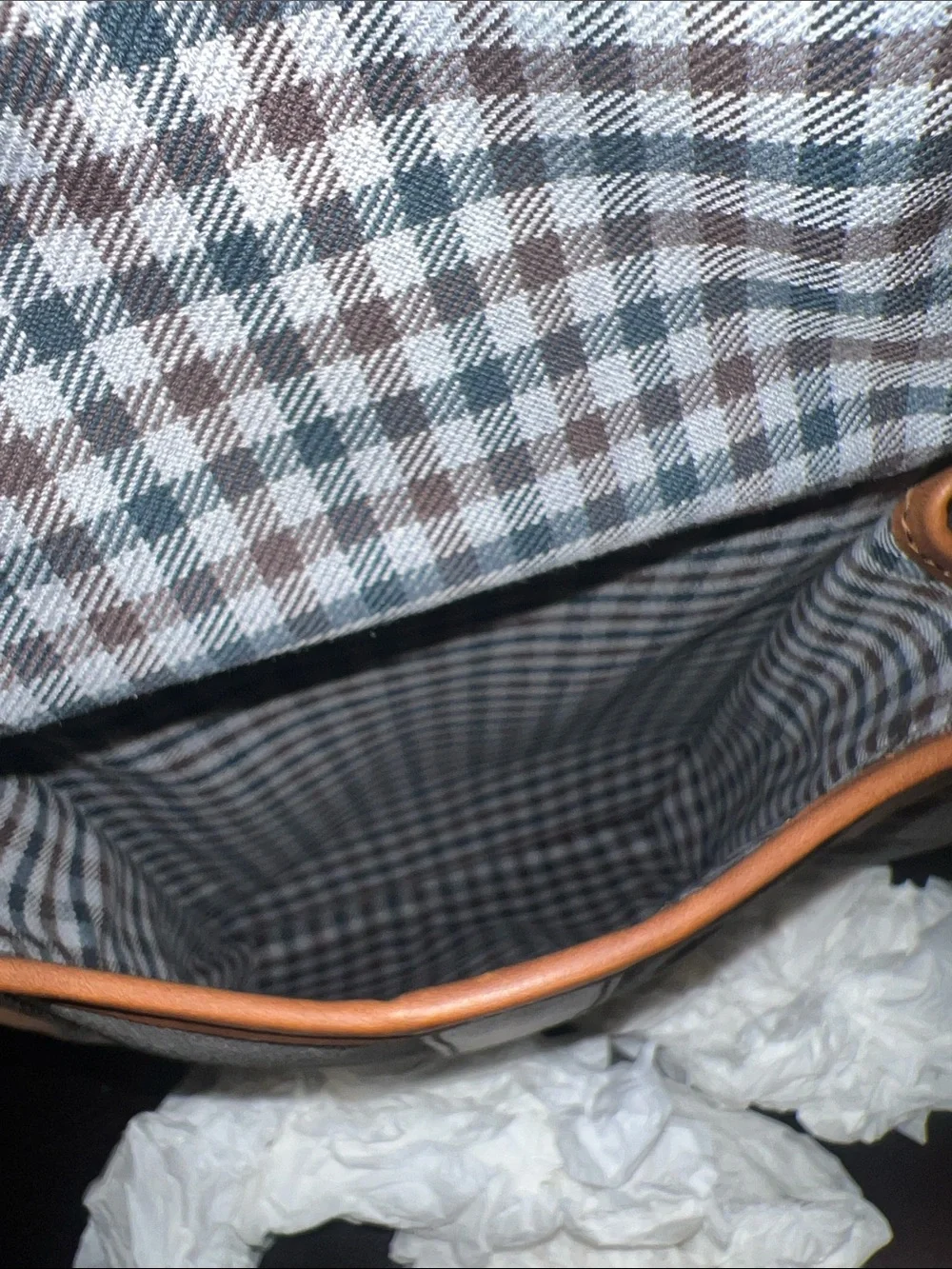 Korchmar “ Garfield” waxed canvas briefcase.